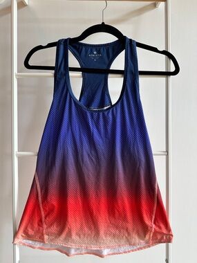 Athleta Navy to Indigo Ombre Racerback Tank
